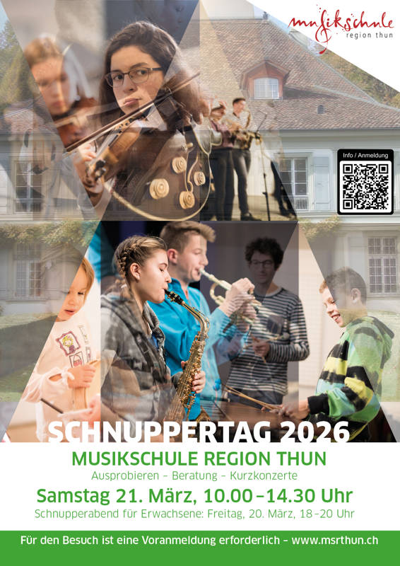 Plakat Schnuppertag 2026